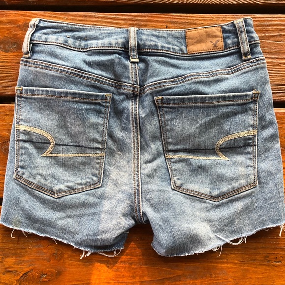 AE Hi-Rise Cutoff Jean Shorts 2 Super Stretch - Picture 2 of 7